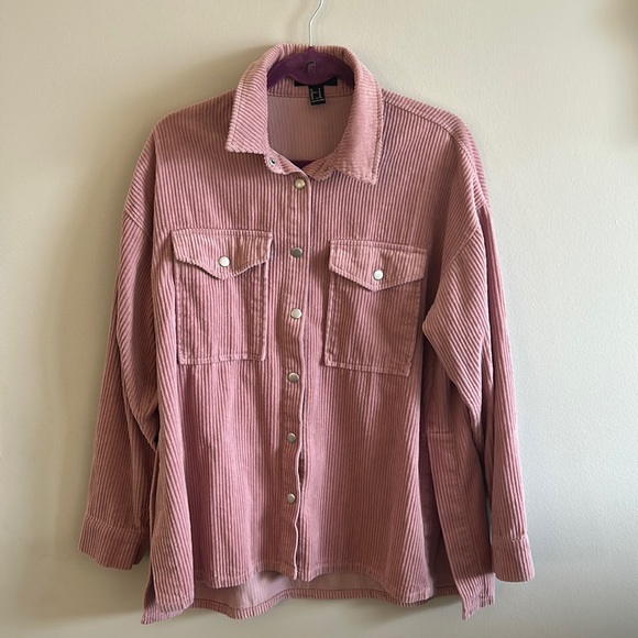 Forever 21 Jackets & Blazers - Rose corduroy shacket